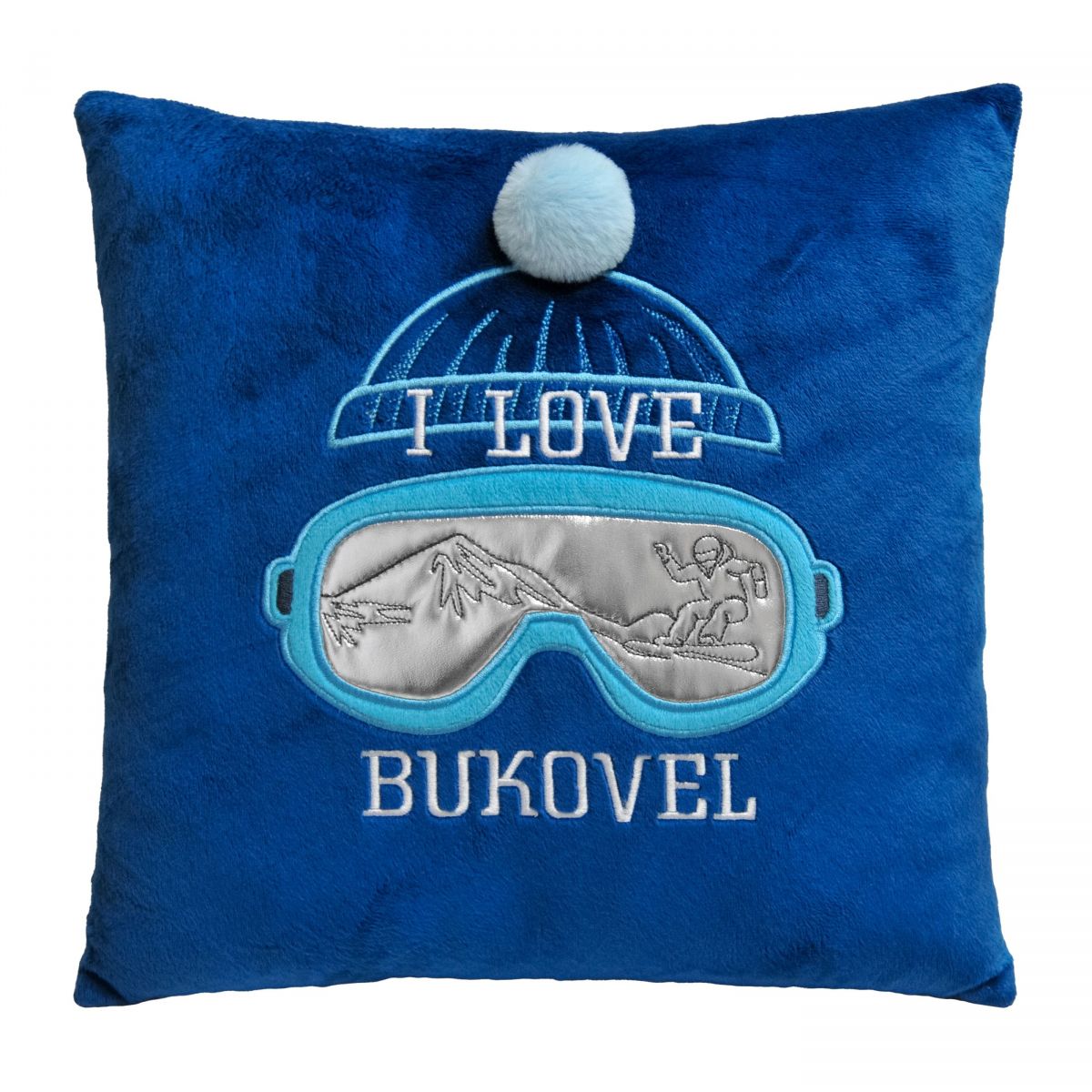 Стильна подушка-сувенір I love Bukovel  фото 2