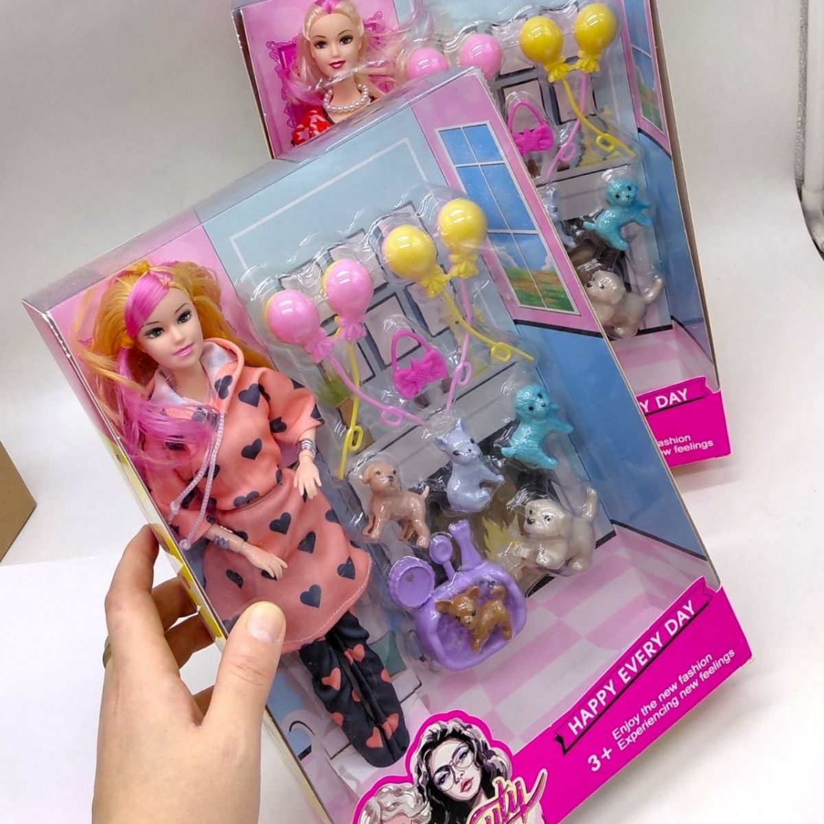 Лялька з улюбленцями, ігровий набір (ВИД 2)  фото 2