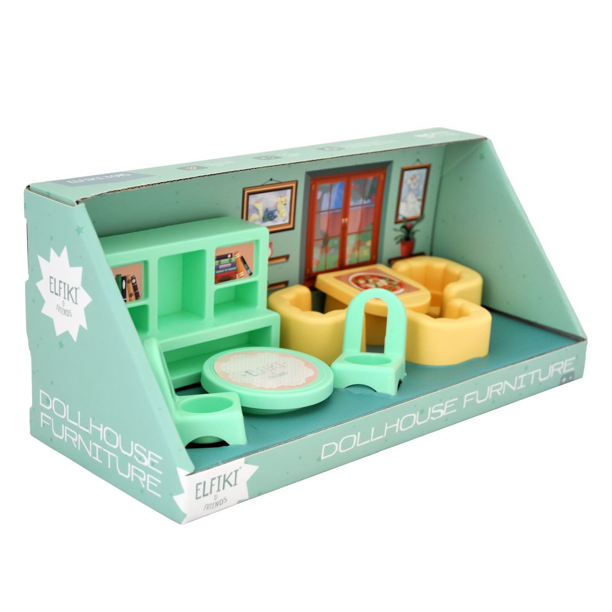 Набір меблів для ляльок (вітальня) 8 елементів  фото 2