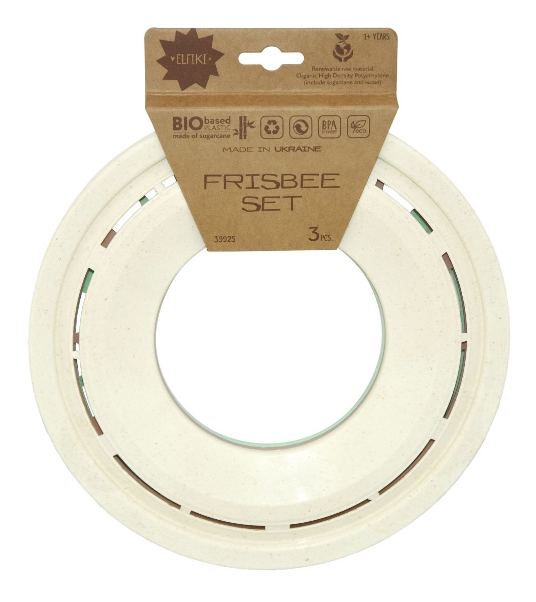 ECO Набір Фризбі 3 шт.  (100% recycled)  фото 2