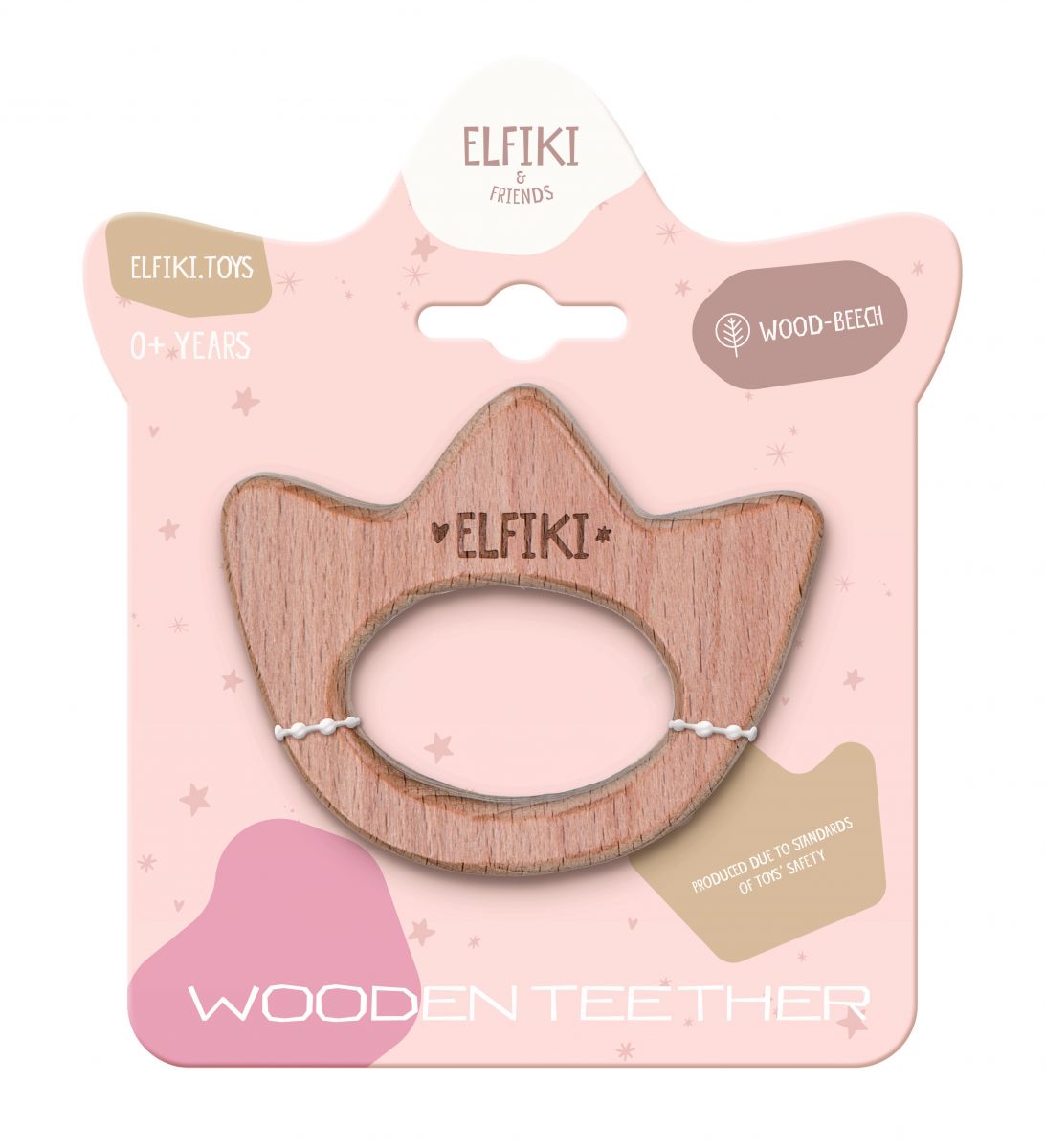 Гризунець дерев'яний корона, ЕКО-іграшка  фото 2