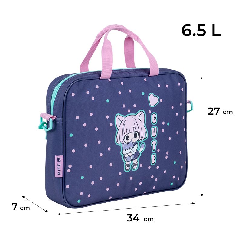 Шкільна текстильна сумка Kite A4, 1 від. , 589 Be Friends  фото 2