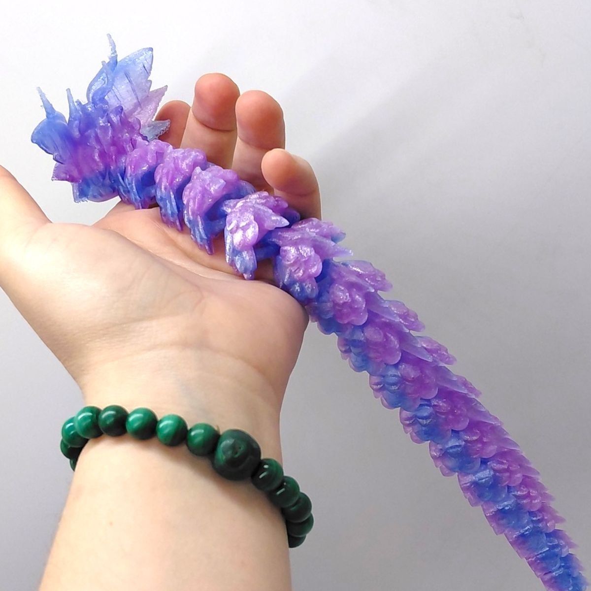 Іграшка рухлива 3D Королівський Дракон 32см (ПУРПУРНИЙ)  фото 2