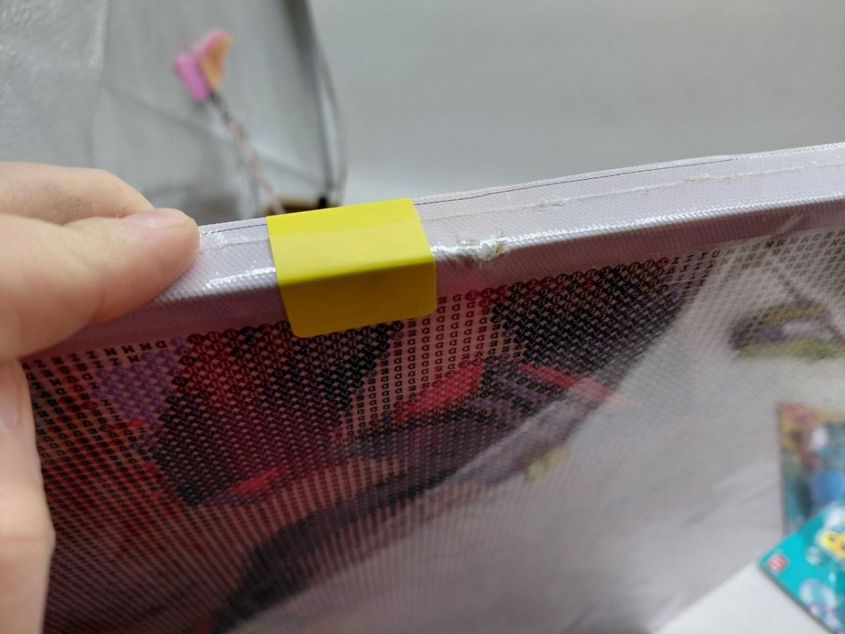 Уцінка.  Алмазна мозаїка "Аніме.  Магічна битва" 40х50 см - ПОШКОДЖЕНЕ ПОЛОТНО  фото 2