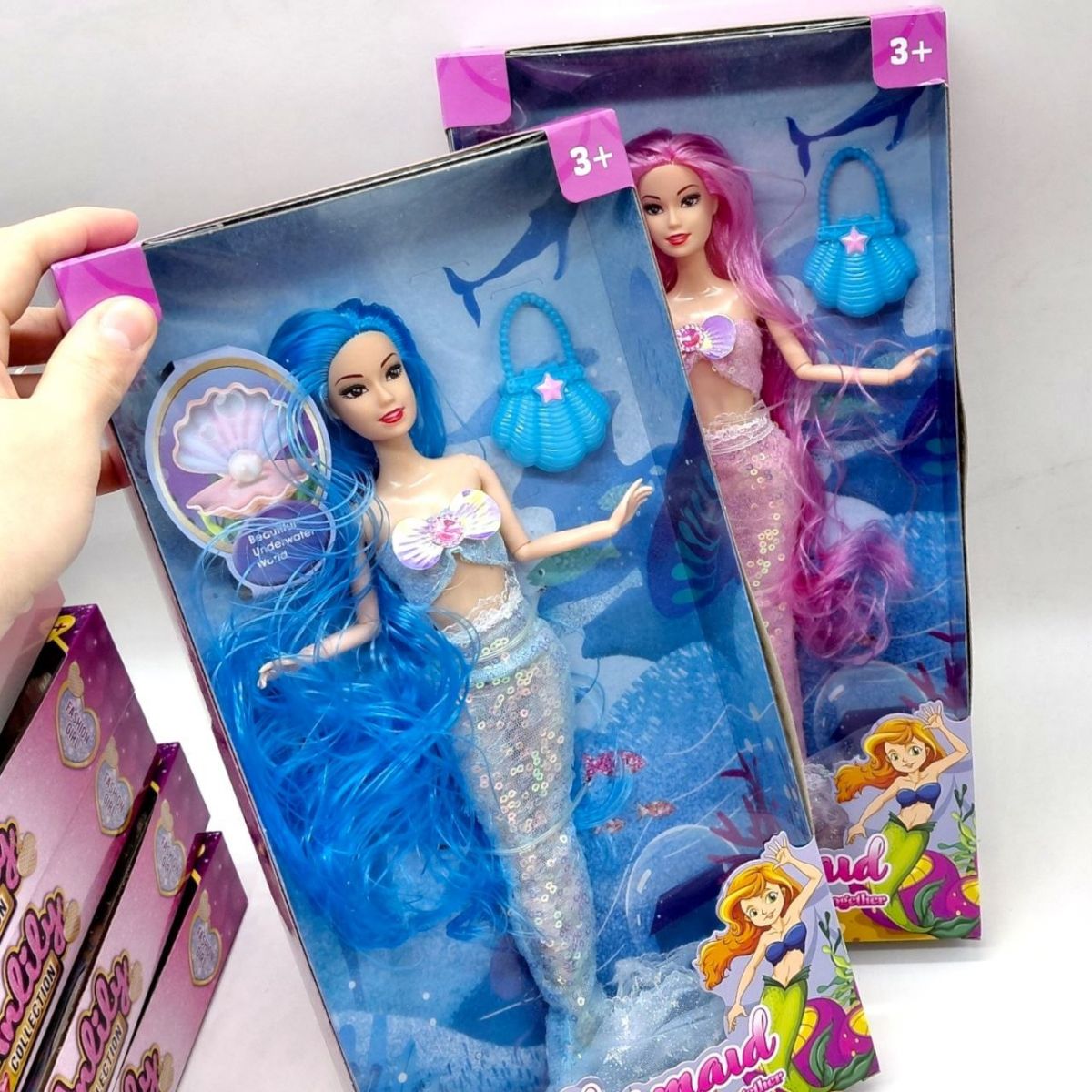 Лялька русалка "Mermaid" 30см (РОЖЕВА)  фото 2