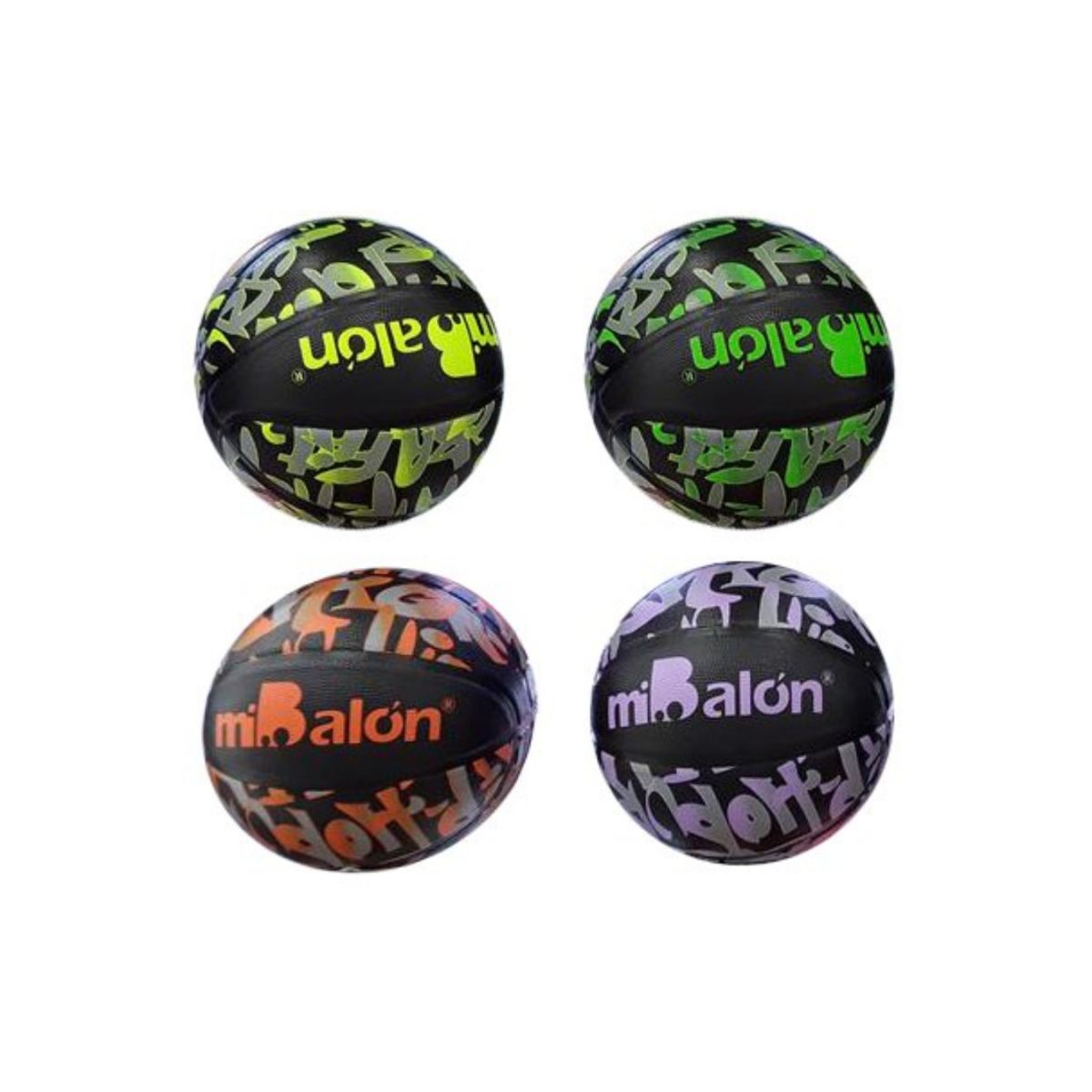 Мяч баскетбольный "MiBalon" резиновый, размер 7 (Оранжевый)  фото 2