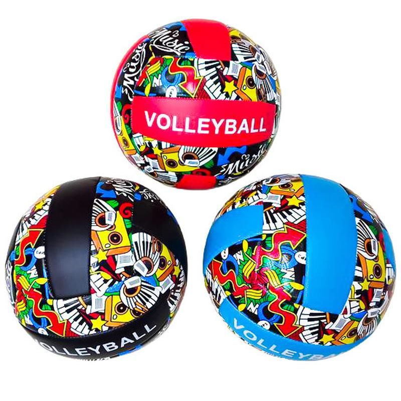 Мяч волейбольный "Music" PU (ЧЕРНЫЙ)  фото 2