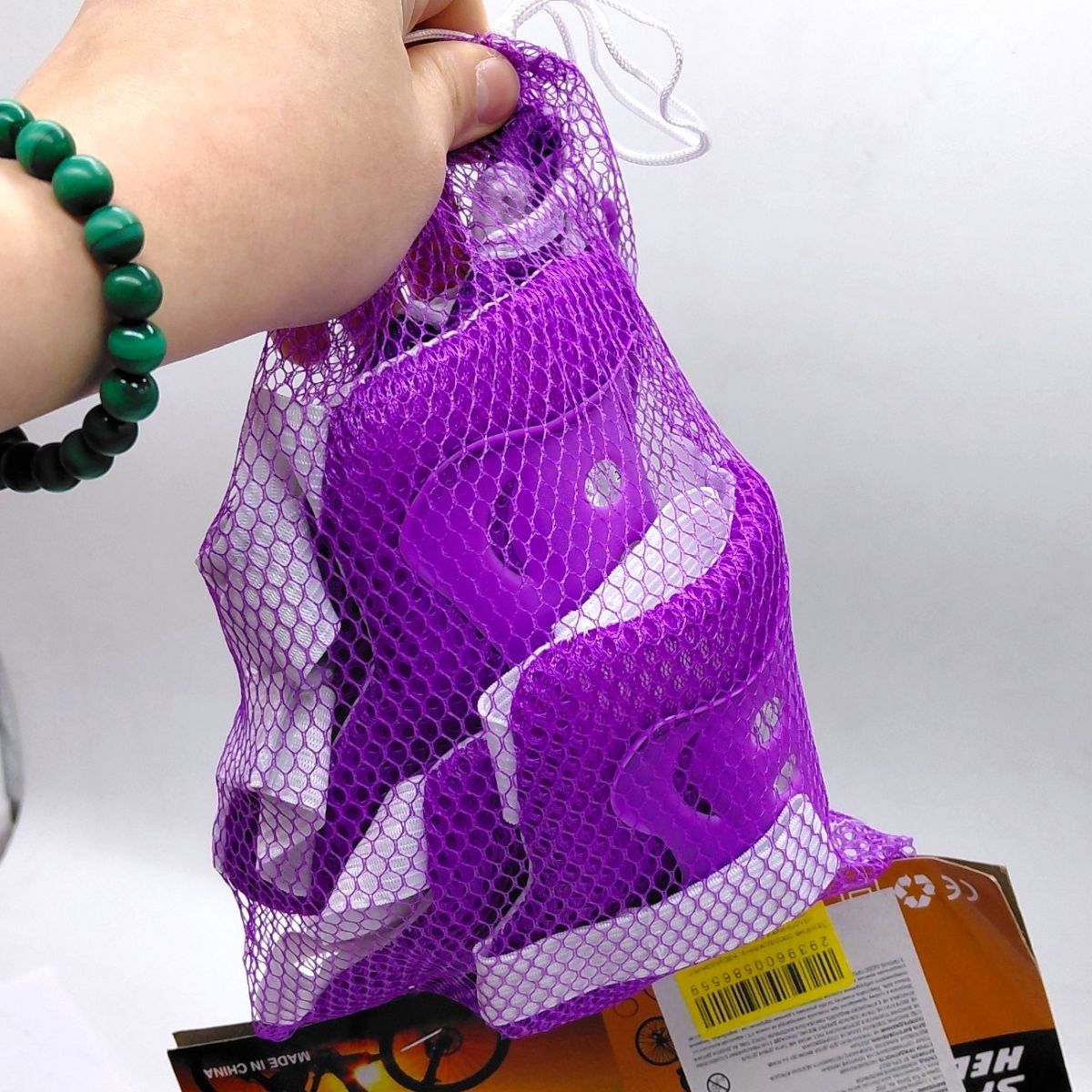 Защитное снаряжение: нарукавники, наколенники с липучками в сетке (СИНИЙ)  фото 2