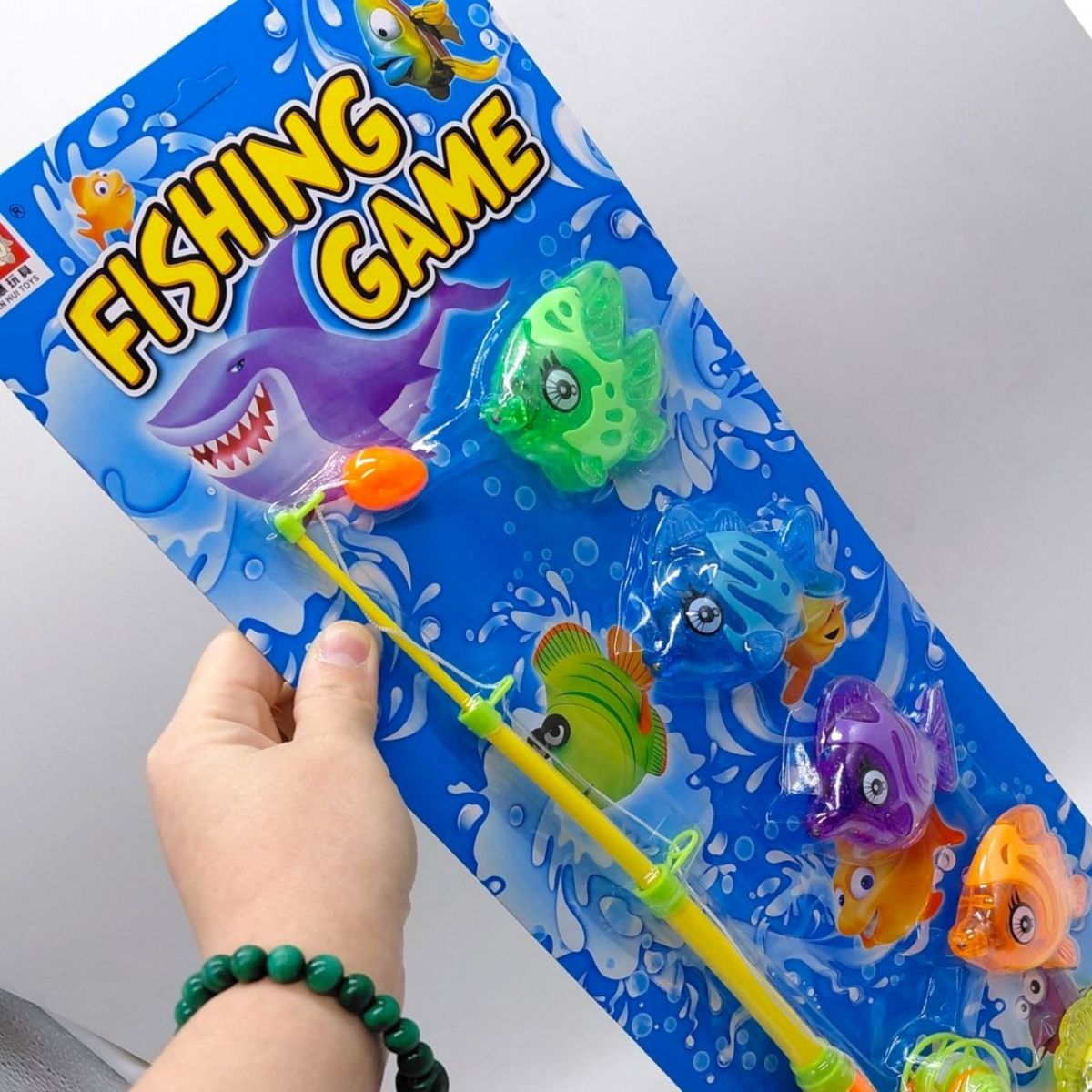 Рыбалка (удочка, 4 рыбки) на планшетке 19*53 см  фото 2