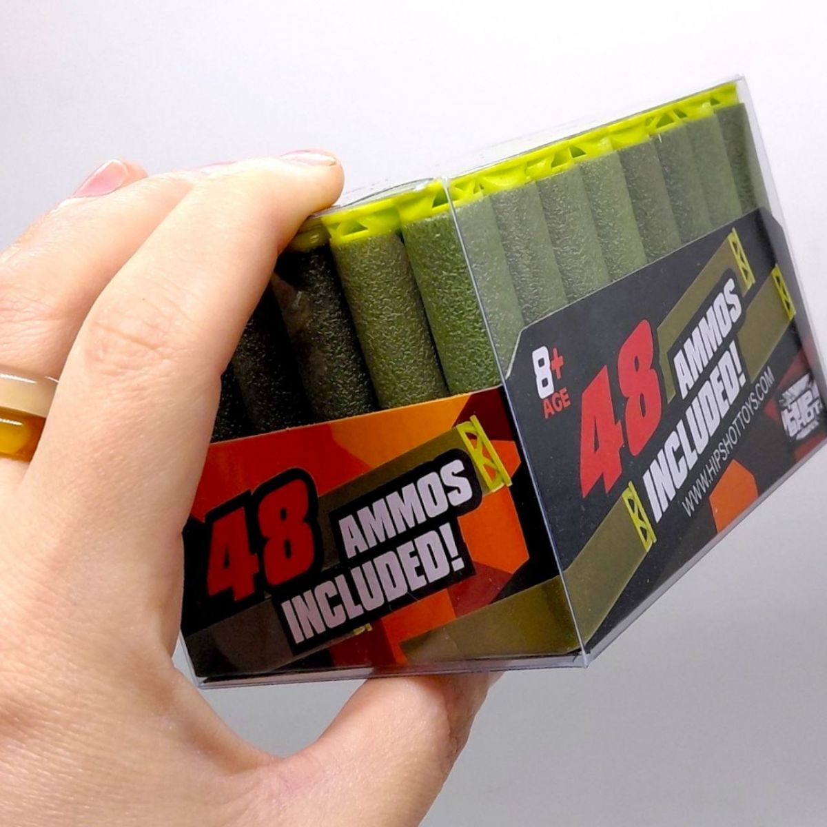 Поролонові патроні (48 шт) коробка 10,5х7,8х7 см  фото 2