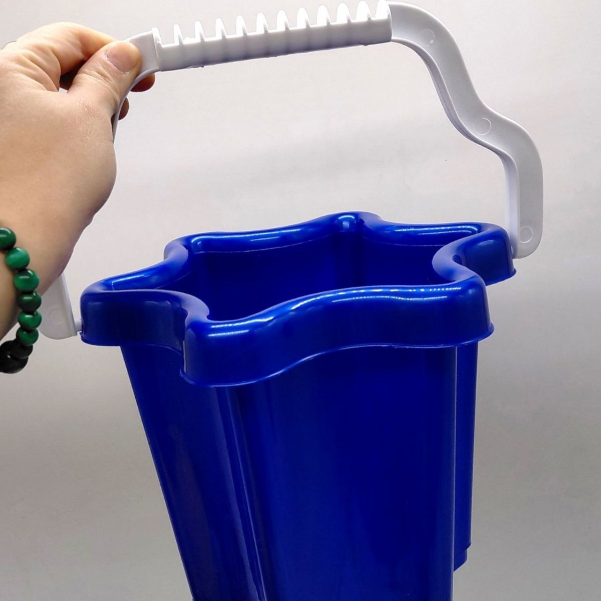 Відро "Квіточка" з лійкою і пісочним набором (СИНЄ)  фото 2