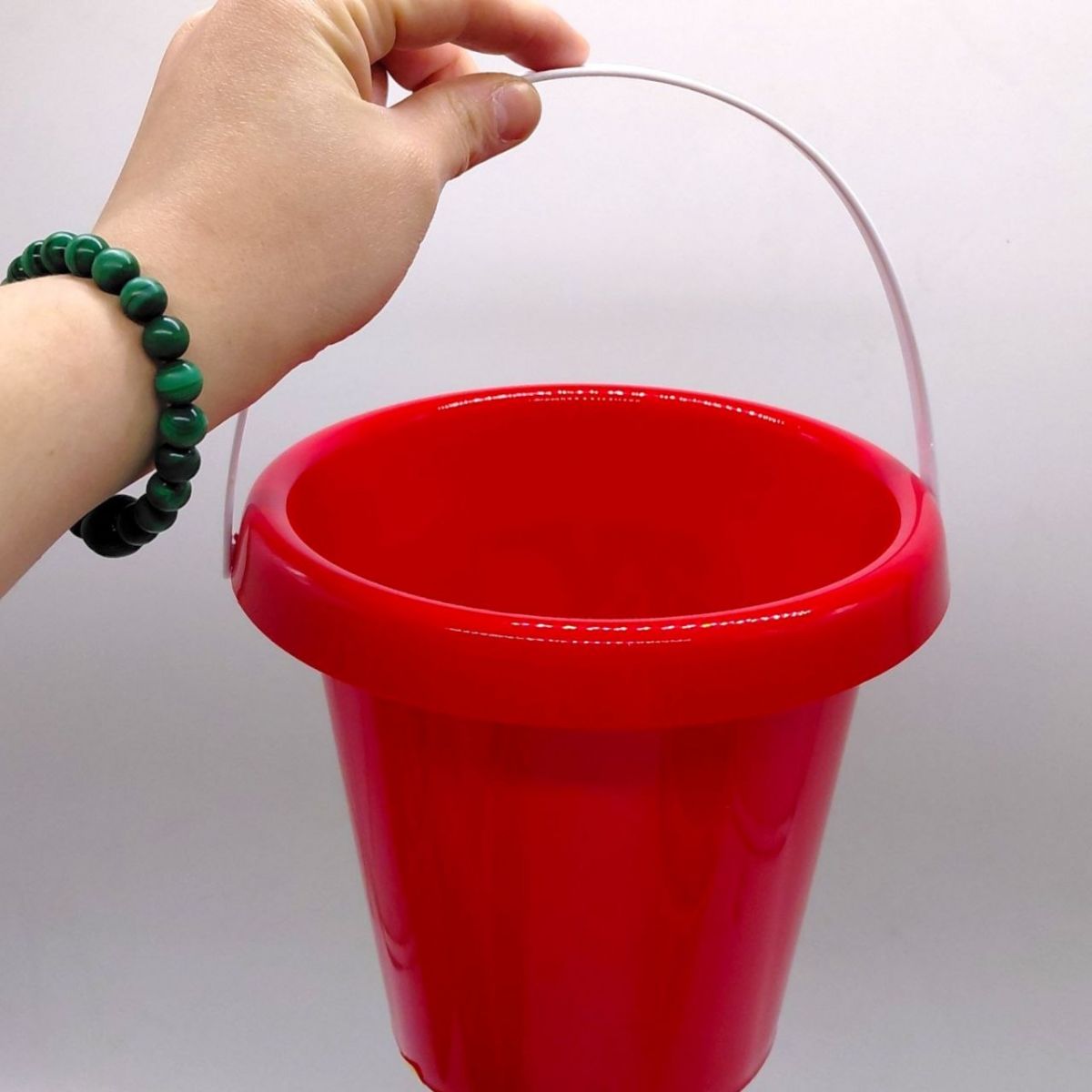 Ведро "Классико-2" с набором, состоит из двух частей (ЖЕЛТОЕ)  фото 2