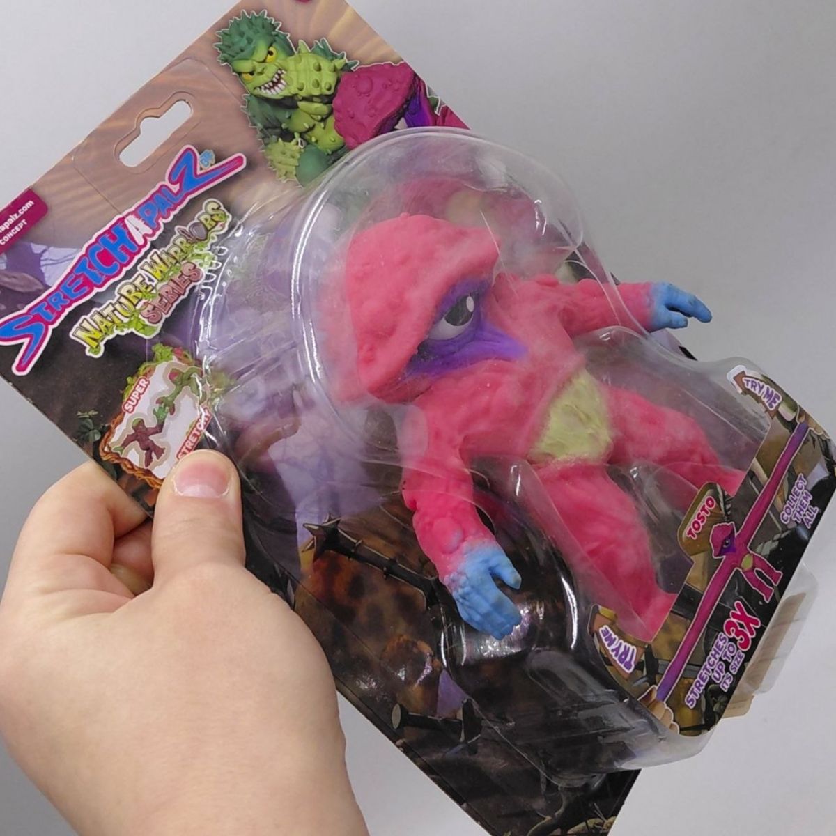 Іграшка-тягнучка Стрейчапалз 14см, серія Nature Warriors (Нейчер воріерс) TOSTO  фото 2