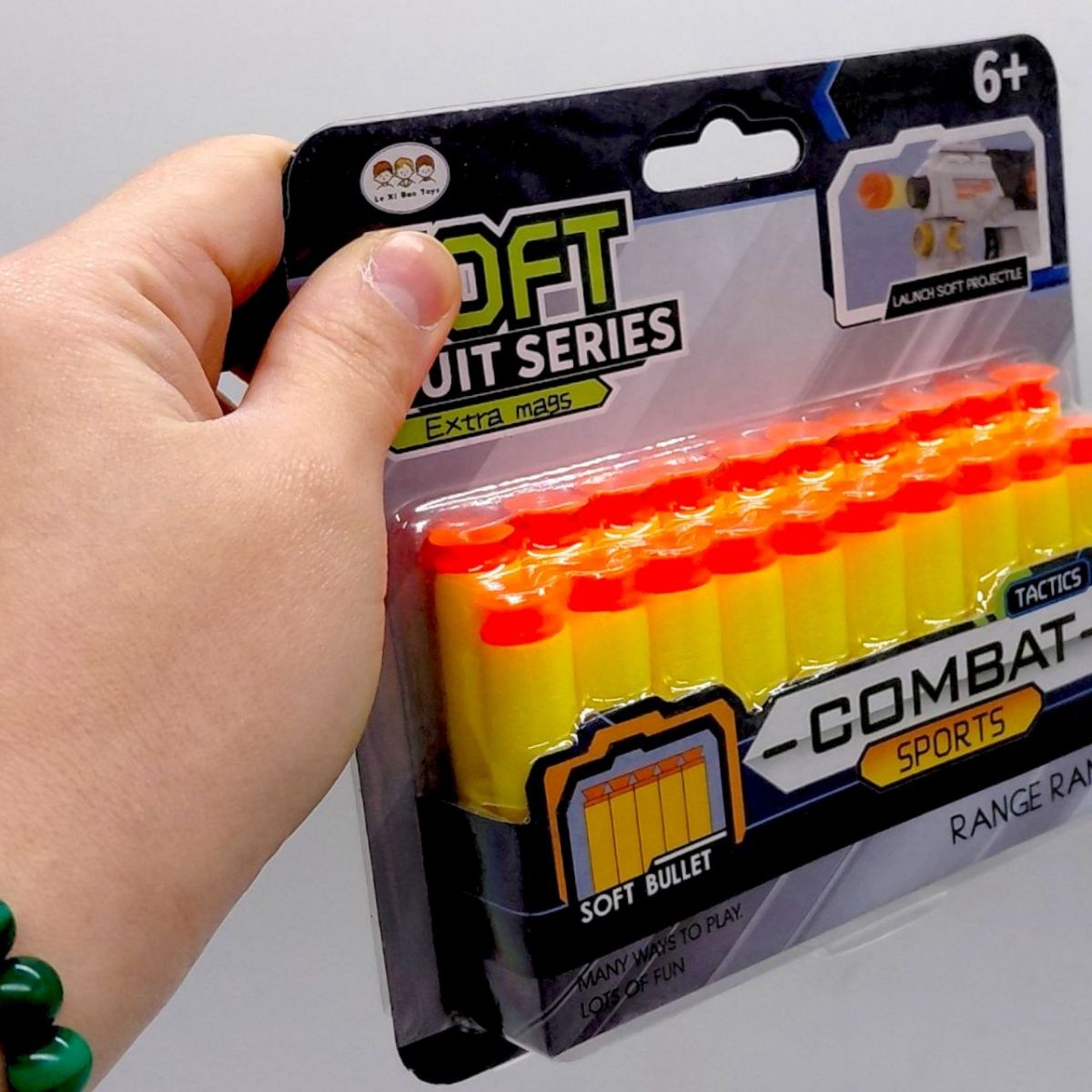 М`які патрони (20 штук) з присосками, на листі  фото 2