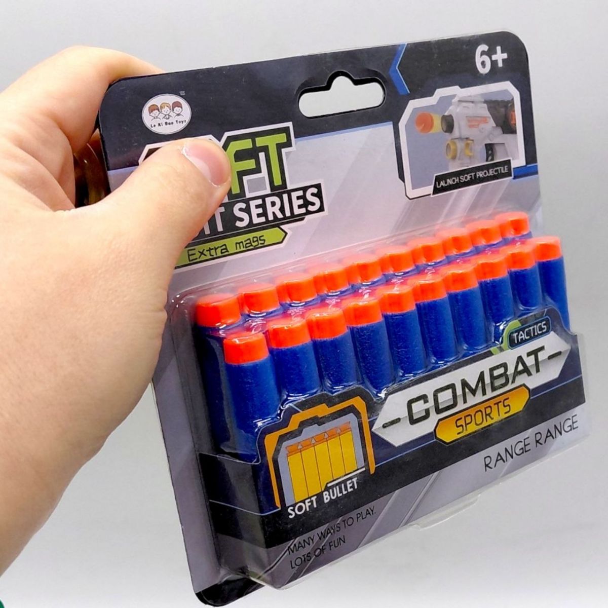 Мʼякі патрони (20 штук) із присосками, на аркуші  фото 2