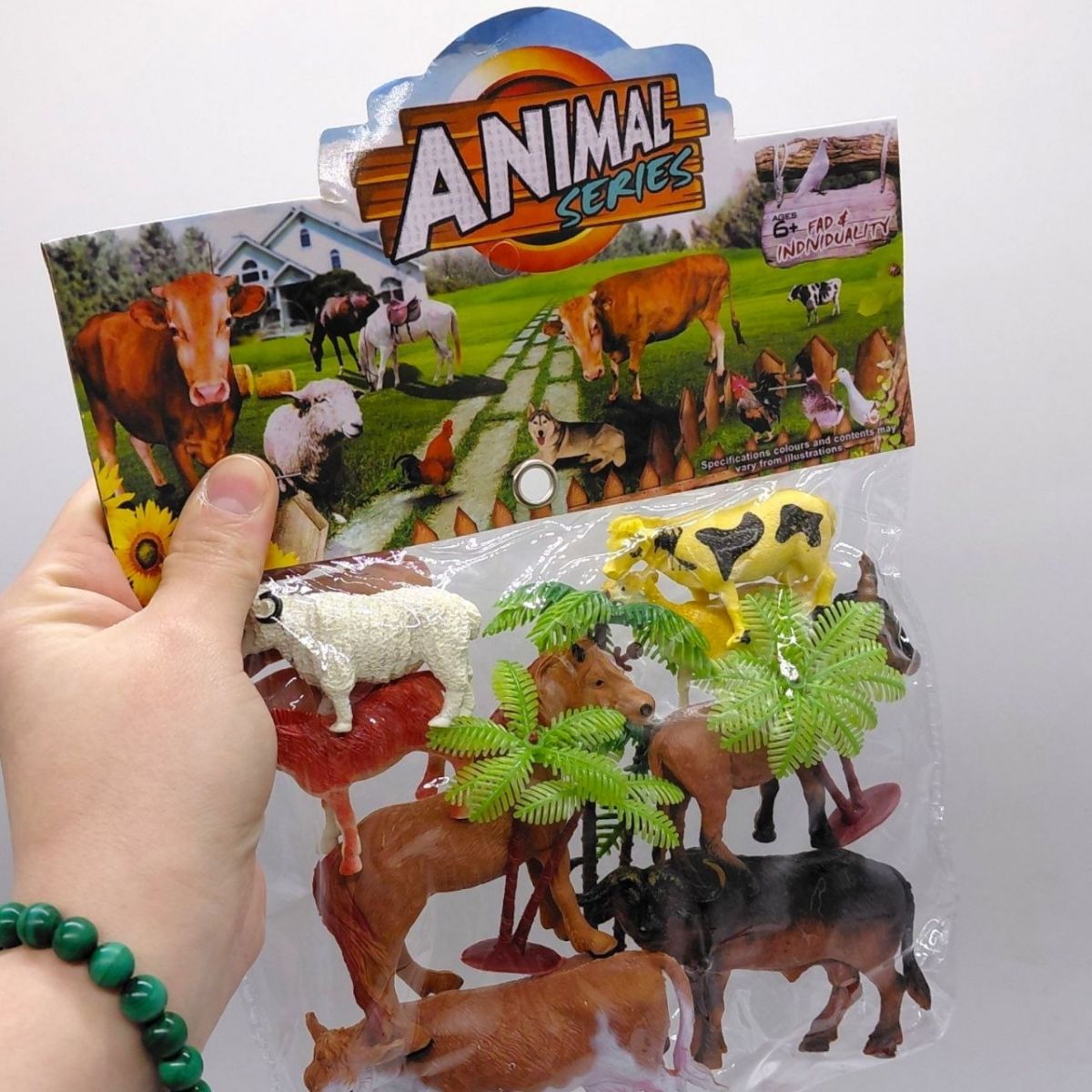 Животные домашние (11 элементов, 8 животных, аксессуары в пакете)  фото 2