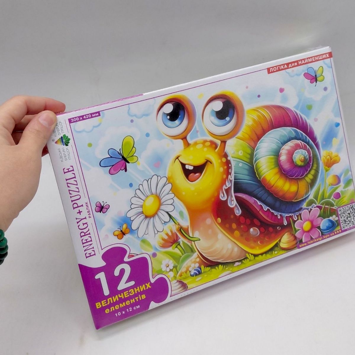 Гра-пазл (12 елементів), Равлик  фото 2