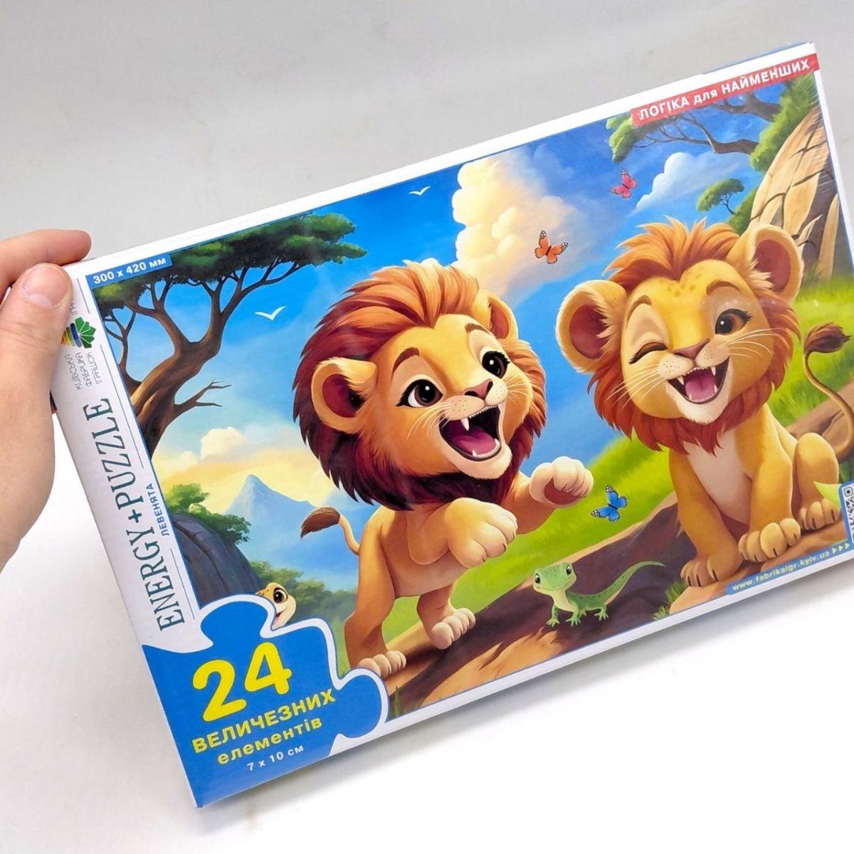 Гра-пазл 24 елементи "Левенята"  фото 2