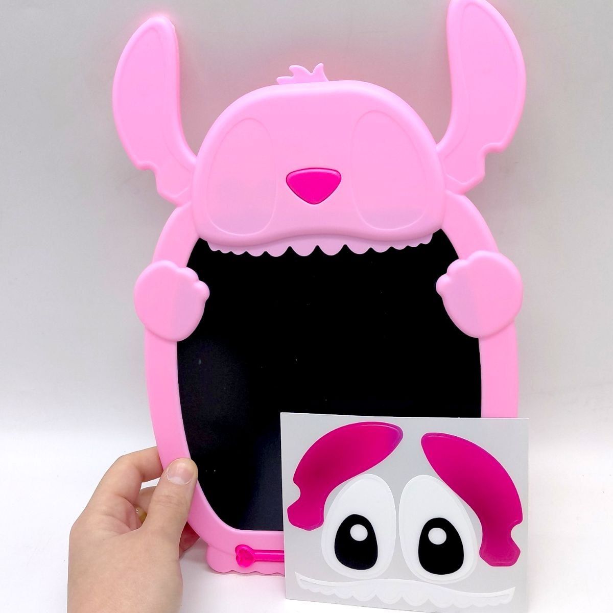 Планшет для малювання "STITCH" кольоровий, стилус, блокування екрана, стирання, в коробці (РОЖЕВИЙ)  фото 2