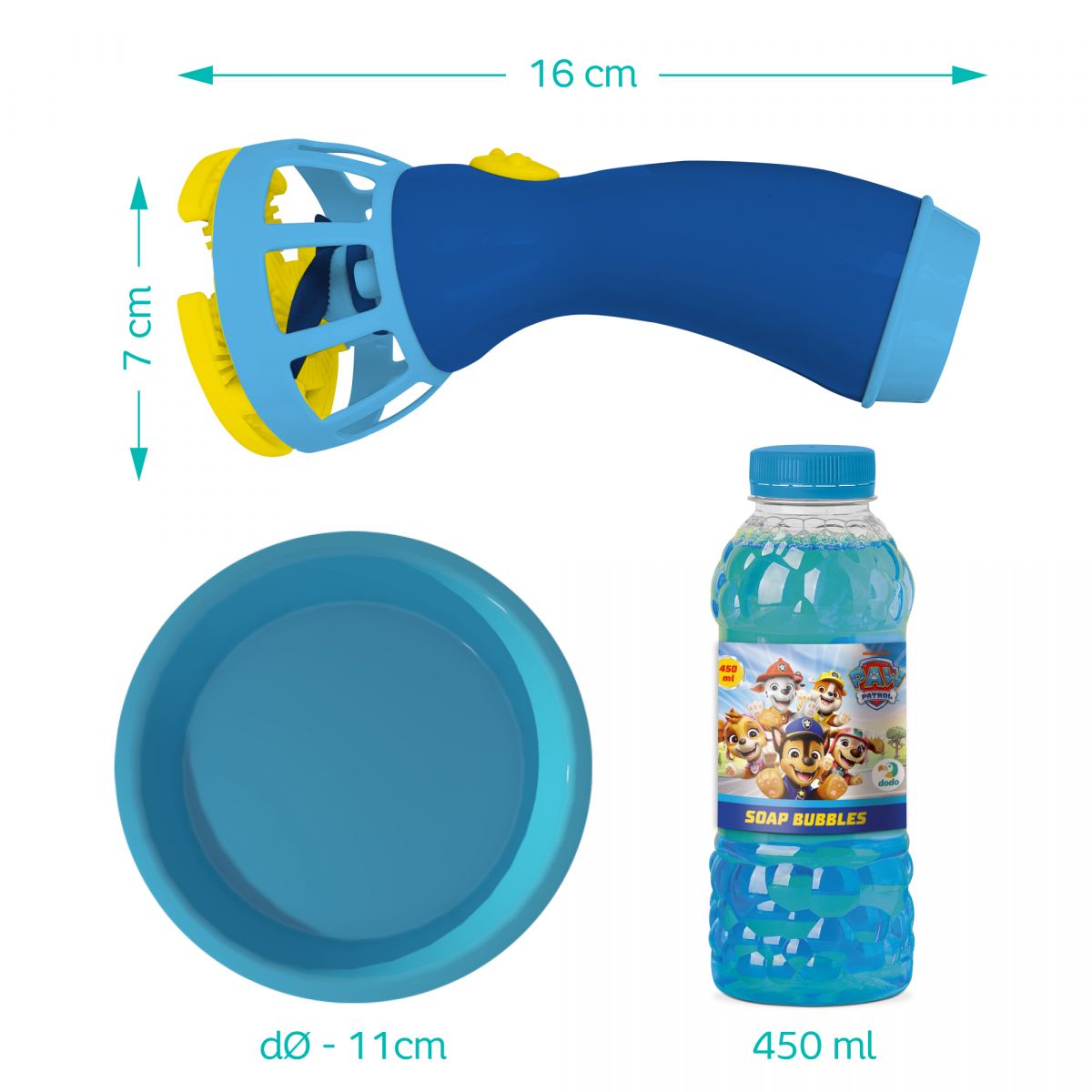 Генератор бульбашок «Paw Patrol».  Обʼєм 450 мл  фото 2