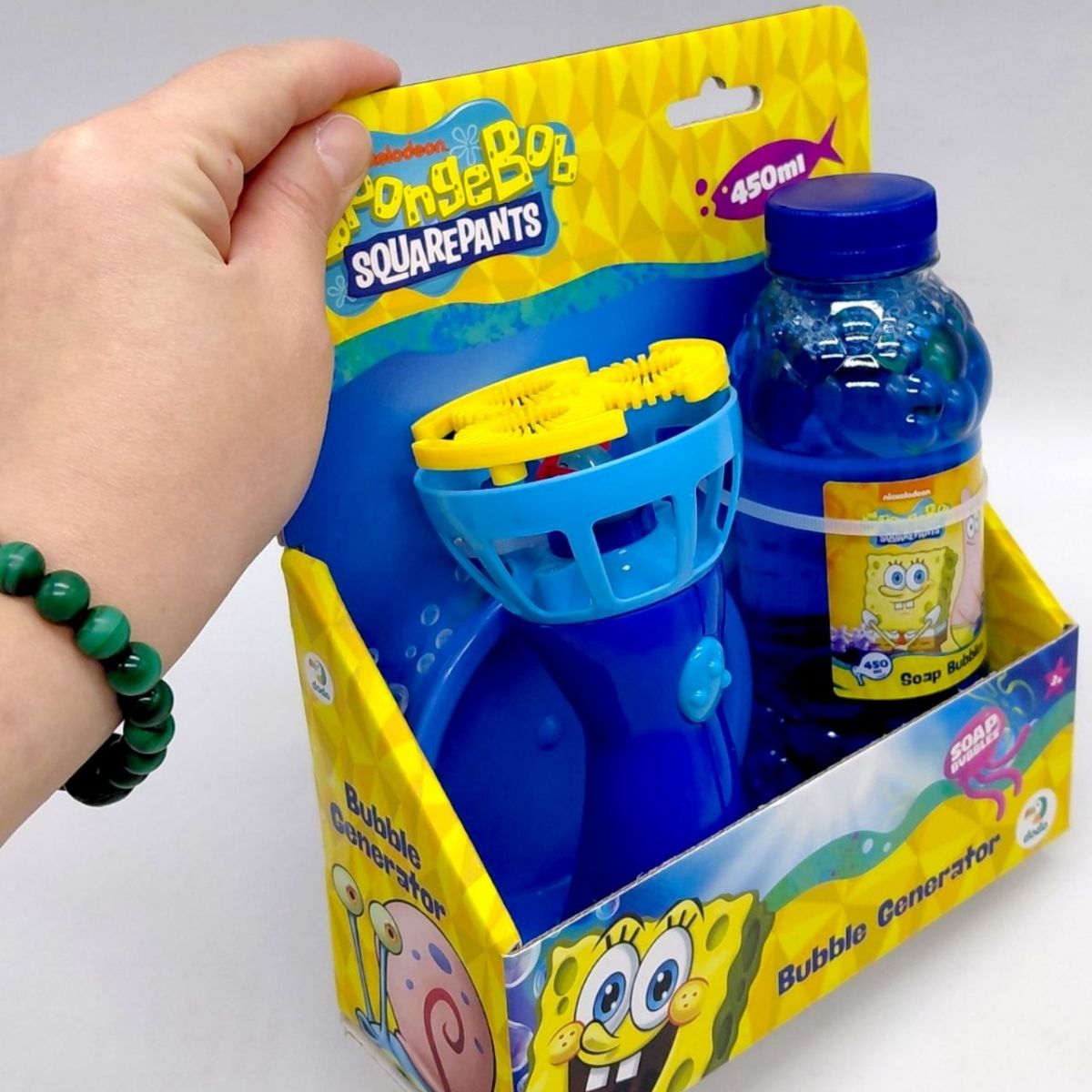 Генератор бульбашок «Sponge Bob» обʼєм 450 мл  фото 2