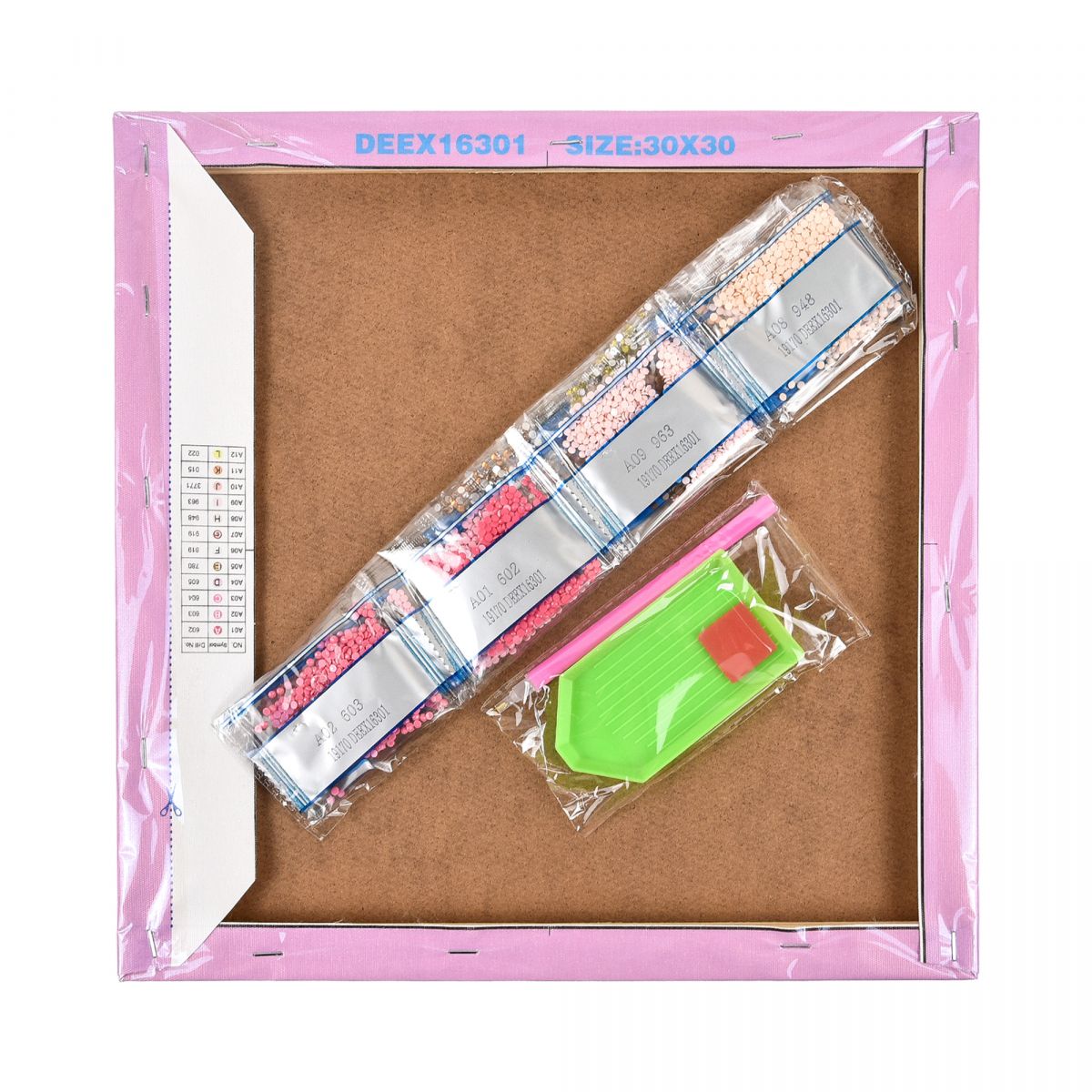 Алмазна мозаїка (картина) "Шпіц у квітах" 30х40 см  фото 2