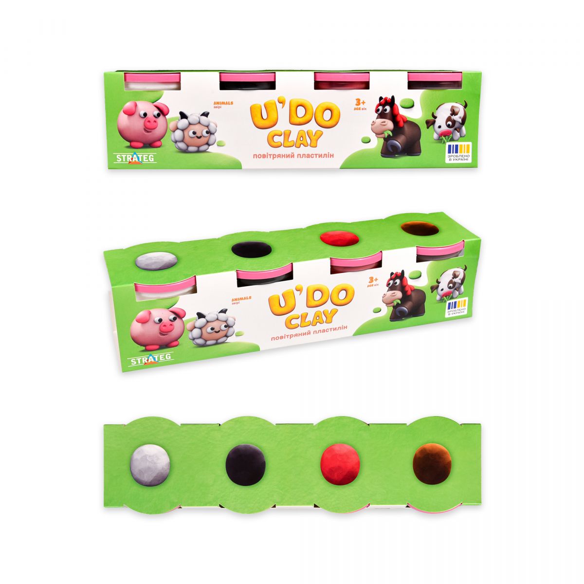 Набір для ліплення "ЮДО клей" 4 баночки  фото 2