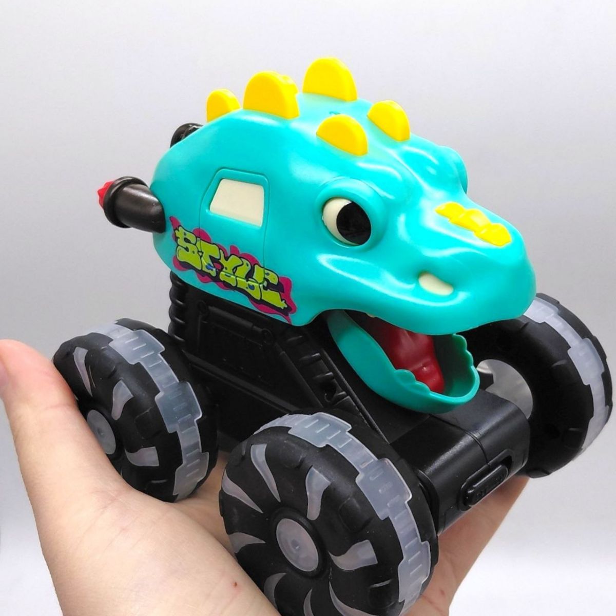 Інерційна машинка "DinoCar: Press&Go" (ЖОВТА)  фото 2