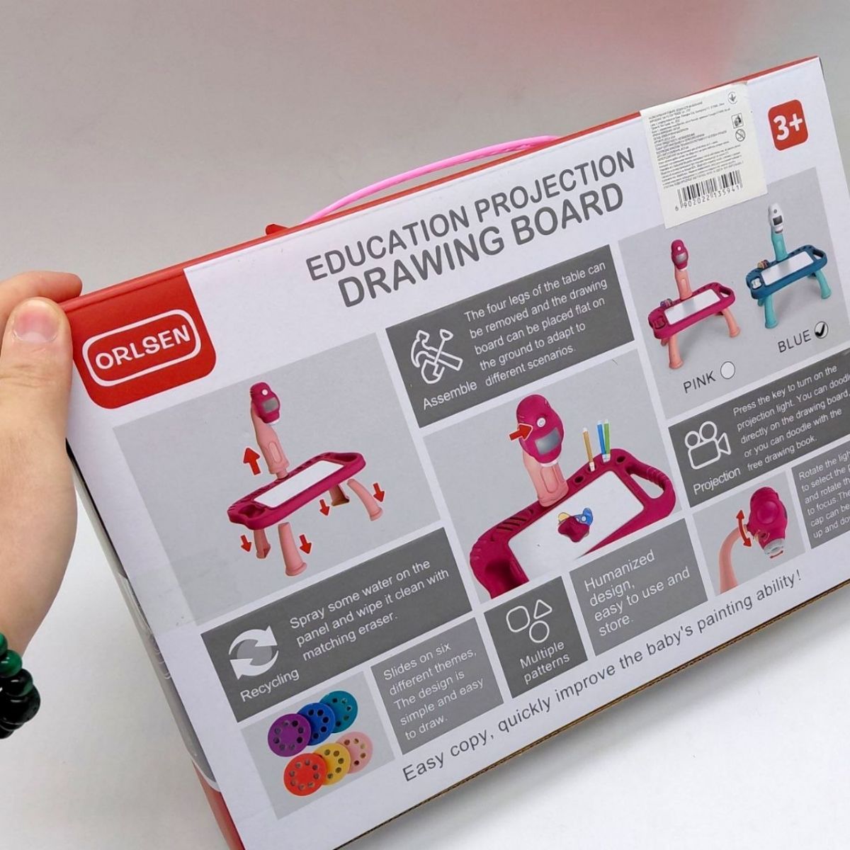 Стіл-дошка для малювання з проектором (БЛАКИТНИЙ)  фото 2