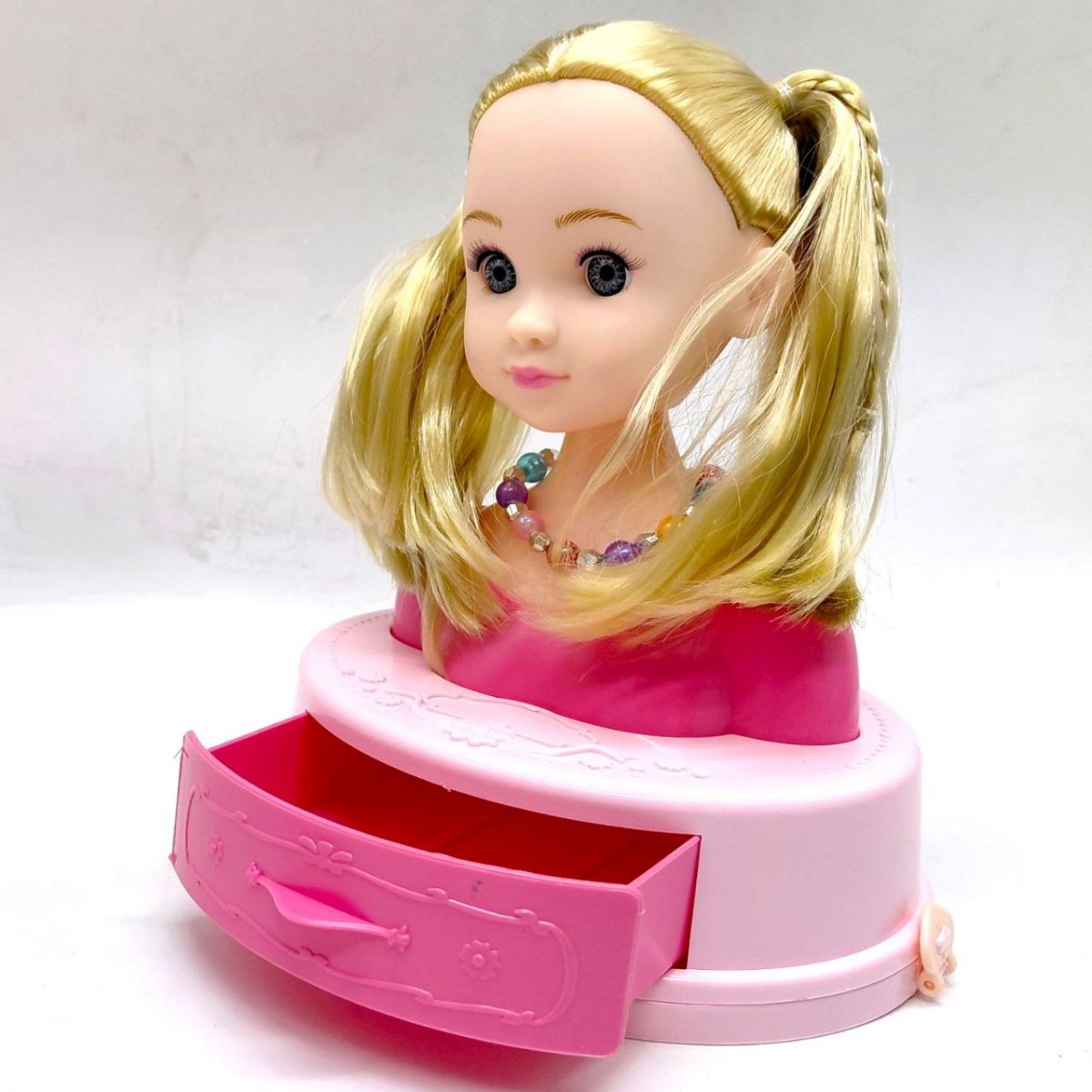 Лялька-манекен для зачісок (БІЛЯВЕ ВОЛОССЯ)  фото 2