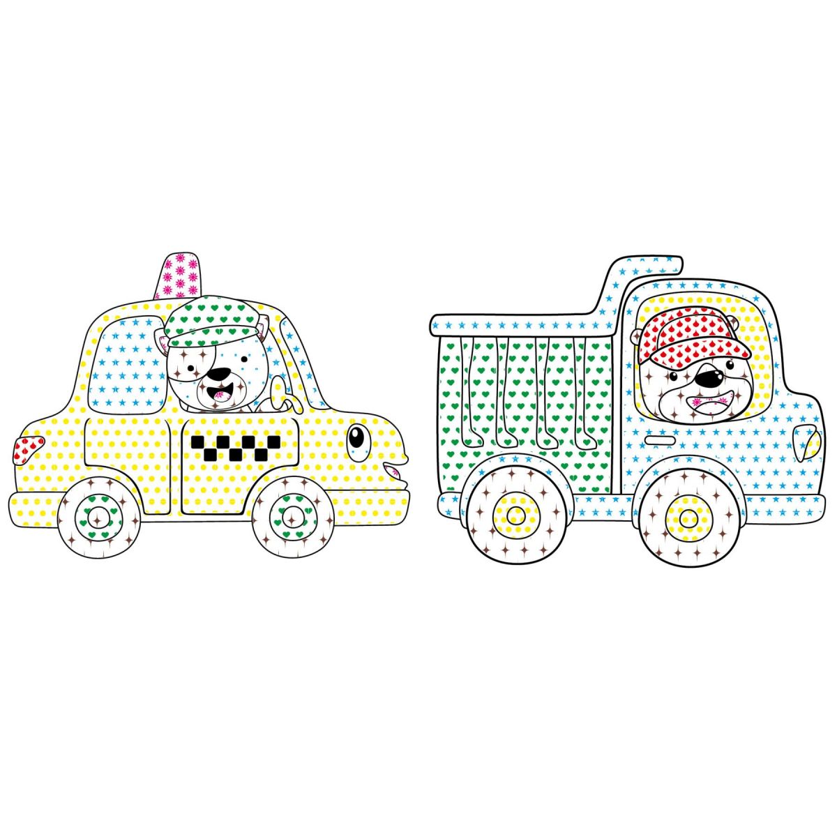 Водна розмальовка "Веселі машинки"  фото 2