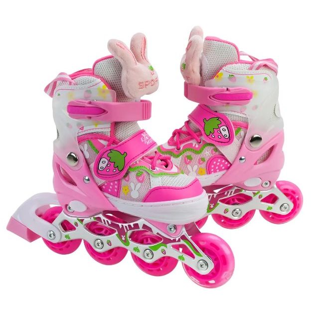 Роликовi ковзани, розмір M (34-37) колеса PU 1 світло (сумка  40*8*33 см)  фото 2