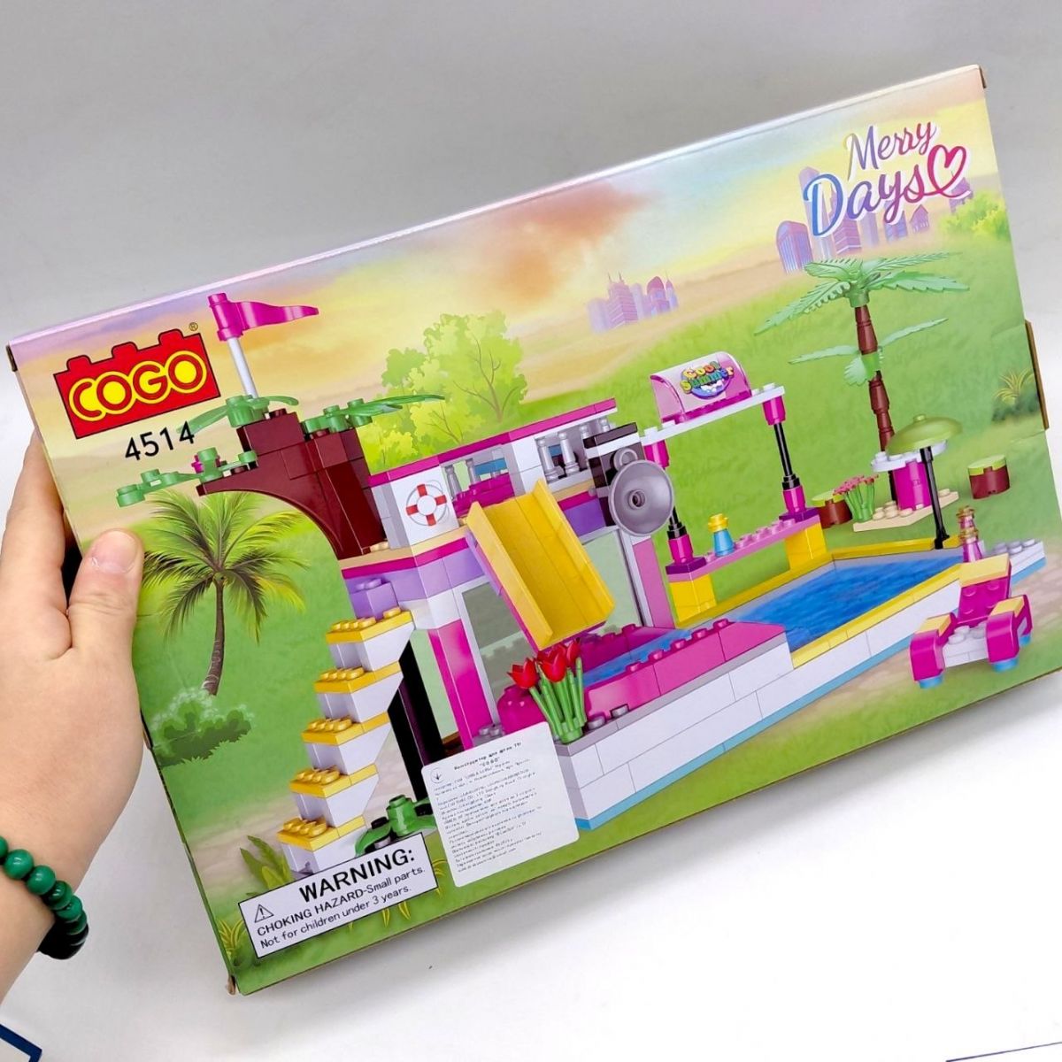 Конструктор "Дівчатка" (302 елм. ) Басейн / COGO  фото 2