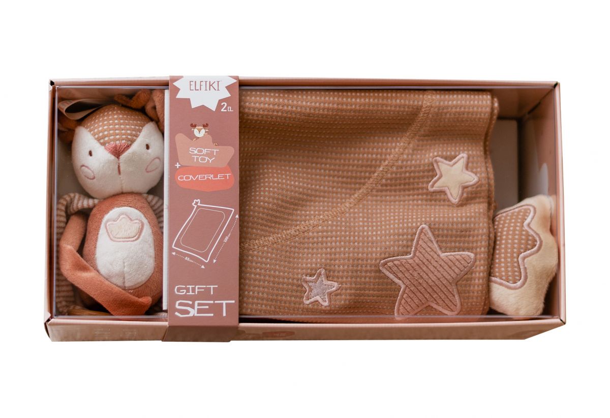 Подарунковий набір плед 85*100 з іграшкою  фото 2