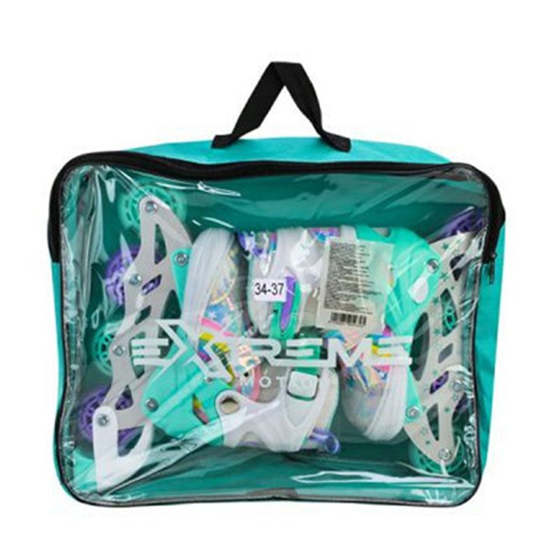 Роликові ковзани розмір M (34-37) колеса PU 1 світло (РОЖЕВІ)  фото 2