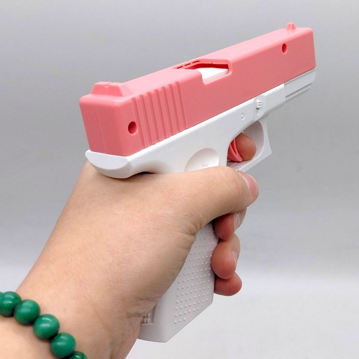 Водний пістолет "GLOCK" 16*11,5см (РОЖЕВО-БІЛИЙ)  фото 2