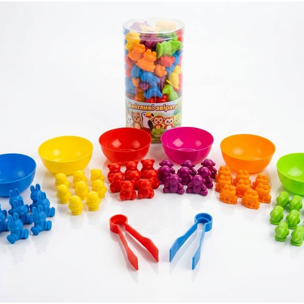 Кмітливі звірята, 56 дет. , туба  фото 2