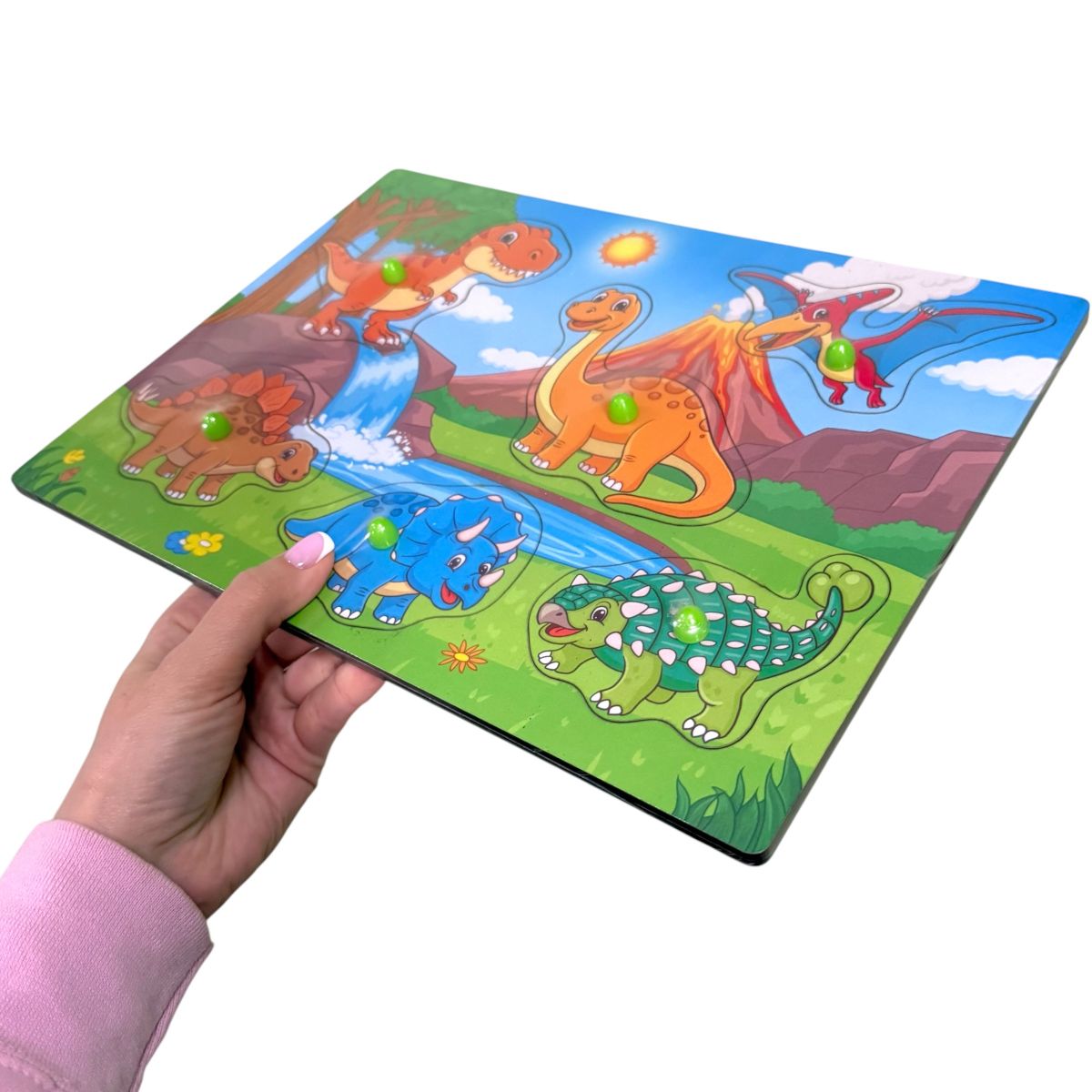 Пазл-вкладыш "ЛЕСНЫЕ ЖИВОТНЫЕ" (деревянный, 6 элементов)  фото 2