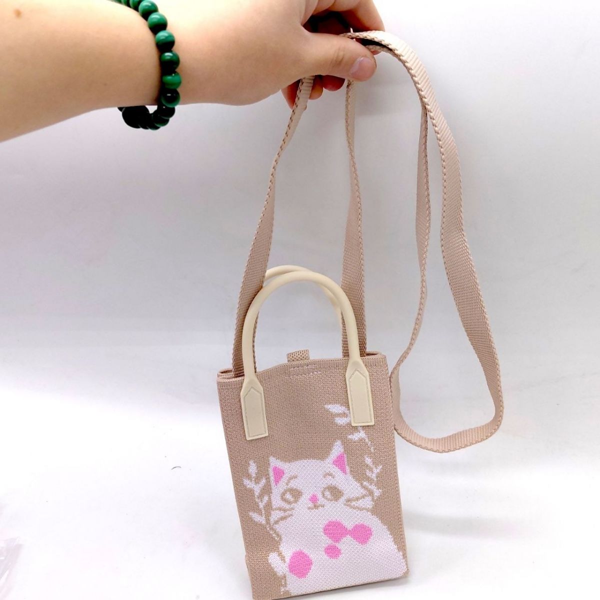 Дитяча сумочка "Кошеня" 18х12см (БЕЖЕВА)  фото 2