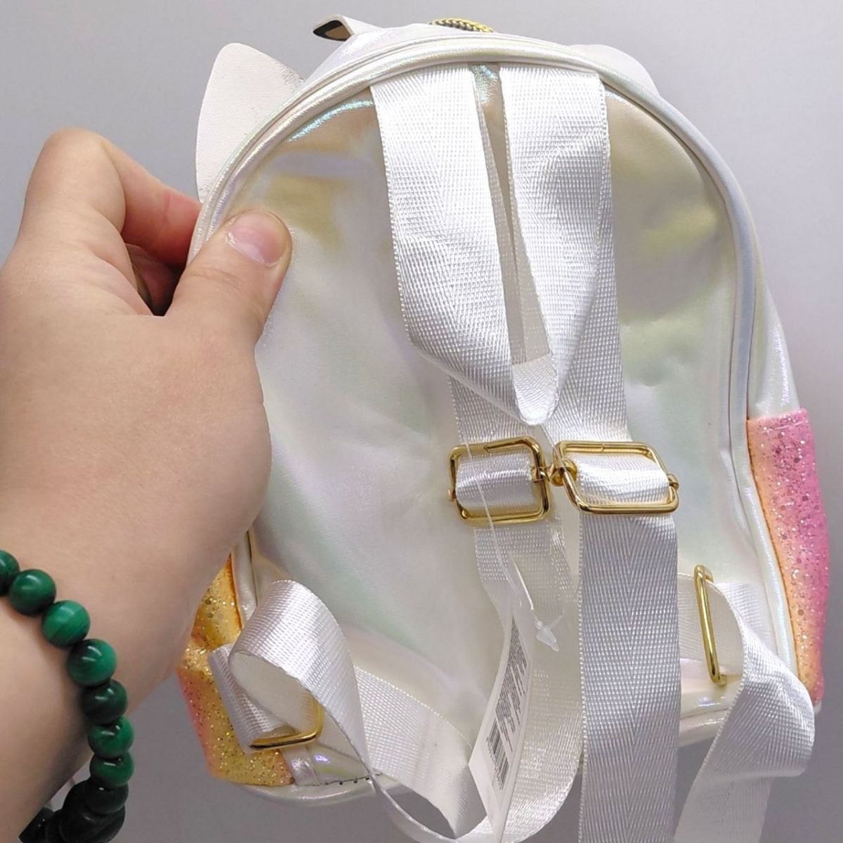 Рюкзак дитячий "Єдиноріжка" 18х15х8 см (ФІОЛЕТОВИЙ)  фото 2