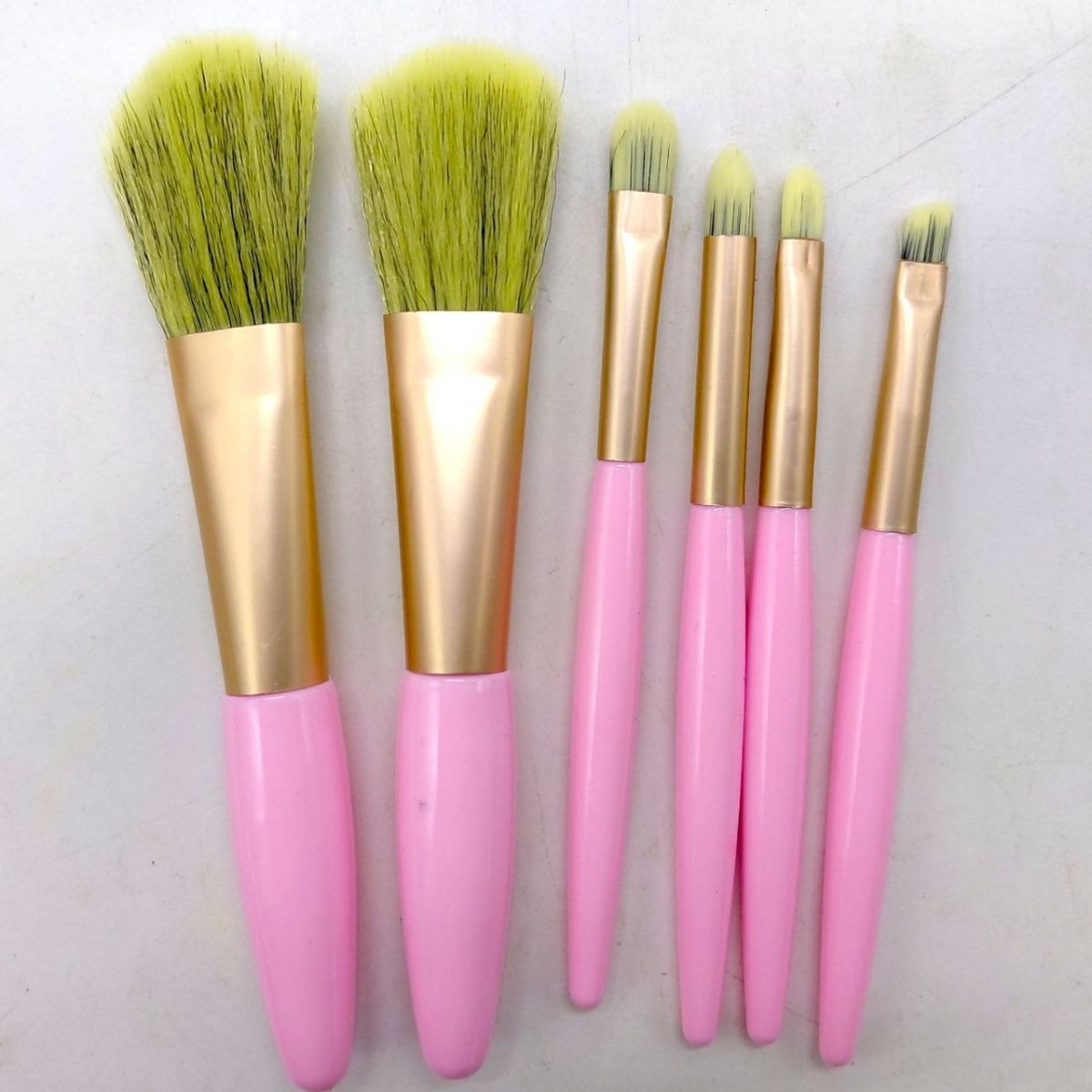 Набір пензликів для макіяжу та аквагриму (МАЛИНОВИЙ)  фото 2