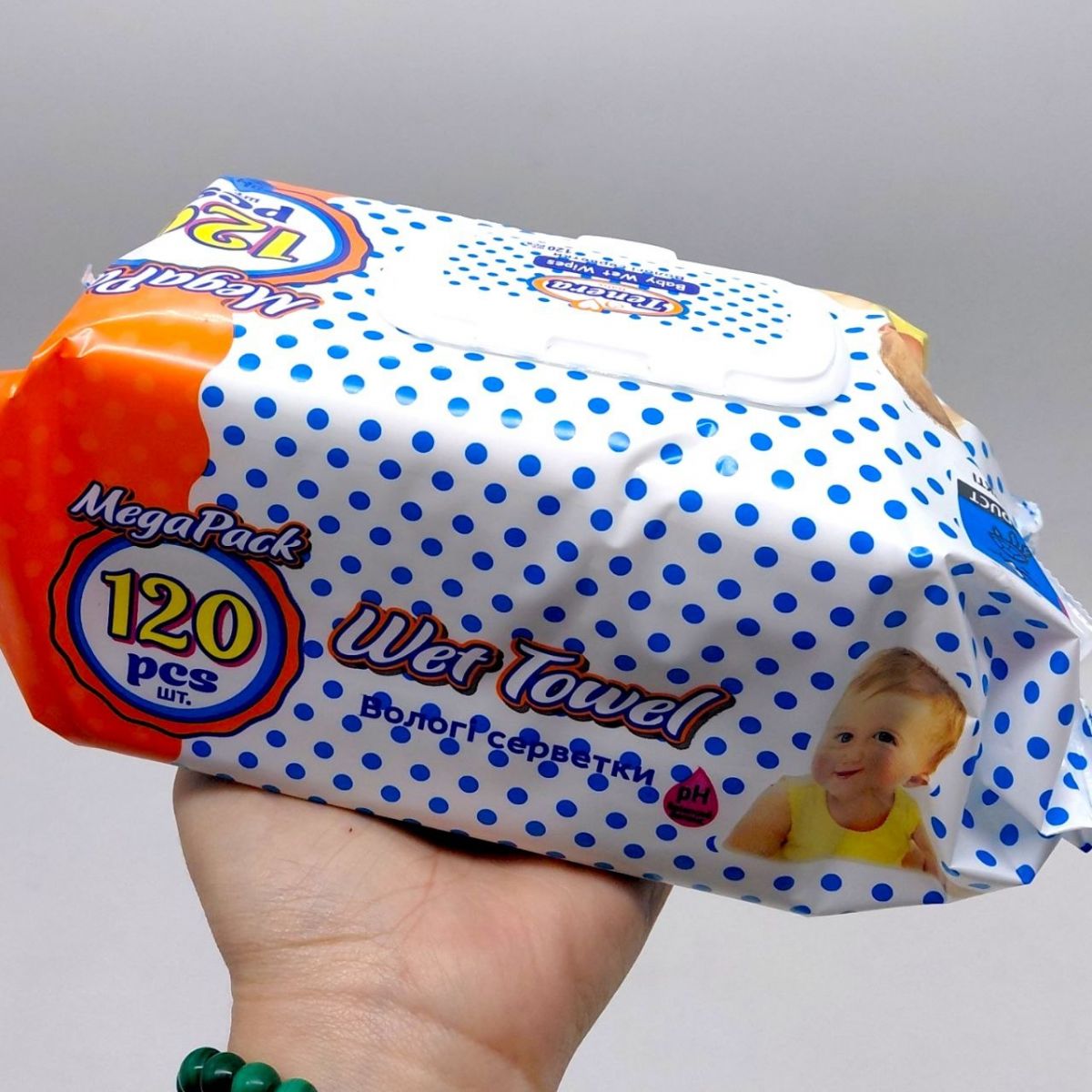 Вологі серветки Tenera, у кількості 120шт  фото 2