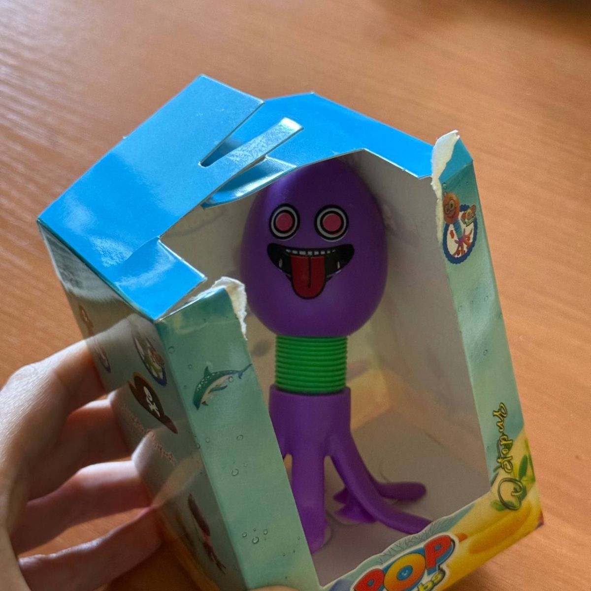 Уцінка.  Іграшка-антистрес "Поп туб Восьминіг", фіолетовий - Без упаковки( надірвана)  фото 2