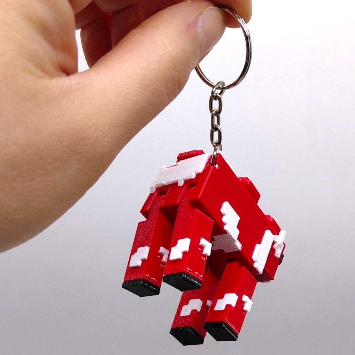 Брелок (3d печать) "MINECRAFT (МАЙНКРАФТ): КОРОВА", 5 см  фото 2