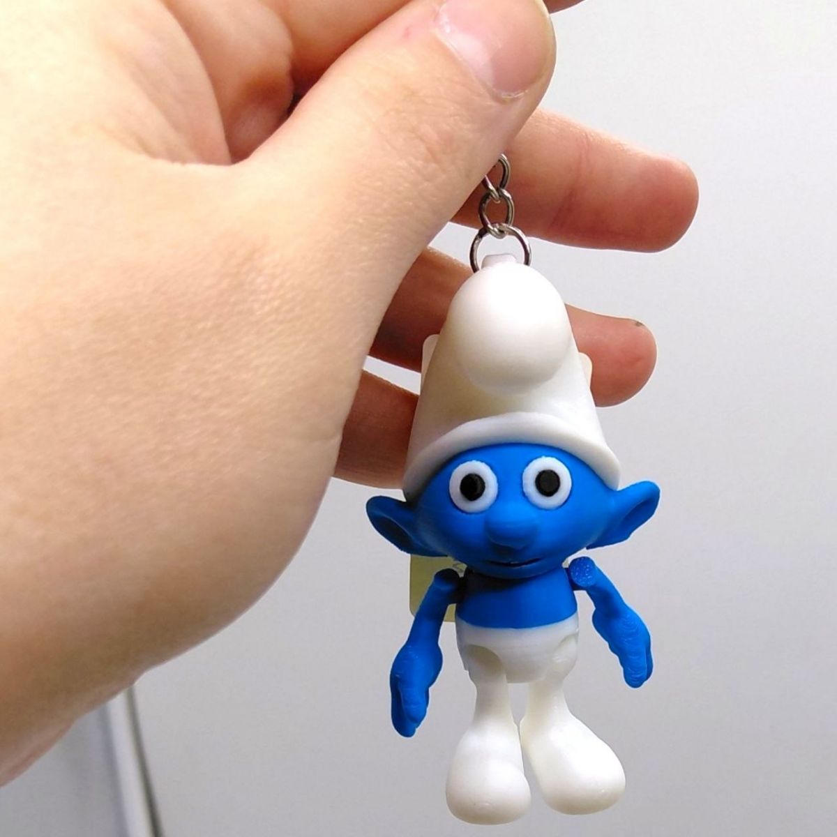 Брелок (3d печать) "SMURF BOY \ Смурф", 7. 5 см  фото 2
