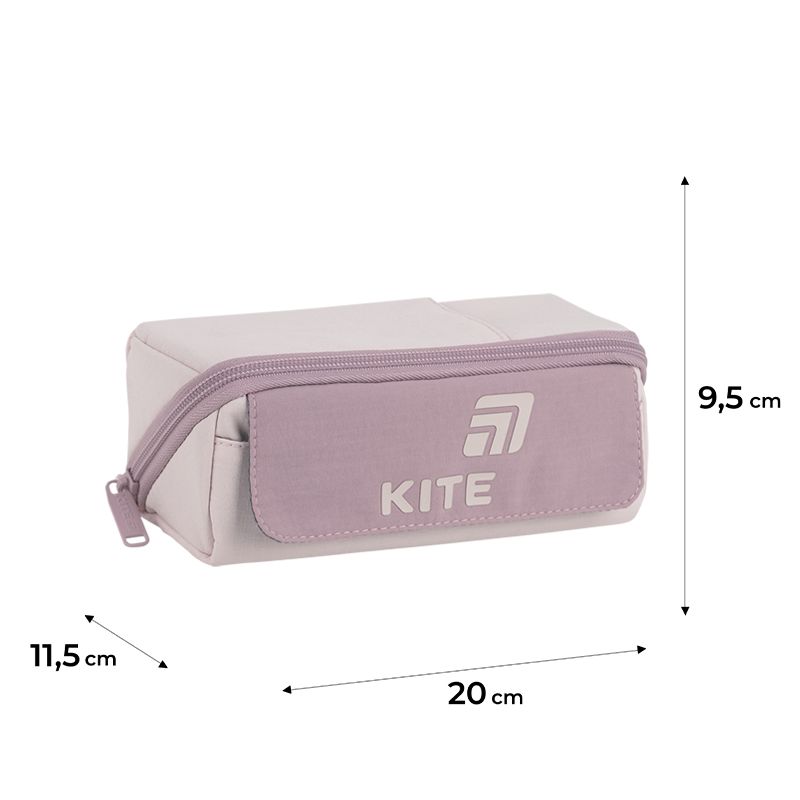 Пенал Kite 2702-5 світло-рожевий  фото 2