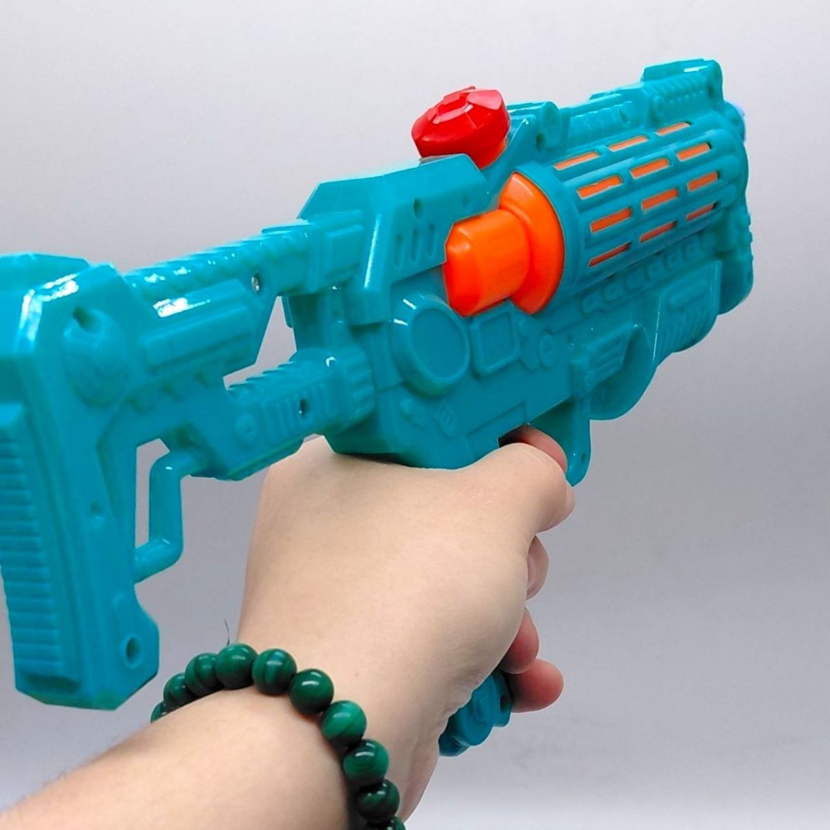 Водяний пістолет в кульку 34,5x5,5x15,5см (БІРЮЗОВИЙ)  фото 2