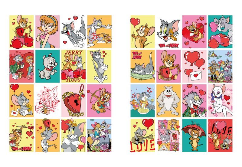 Книжка-розмальовка зі стікерами - Tom and Jerry: День Святого Валентина ©Warner Bros.  фото 2