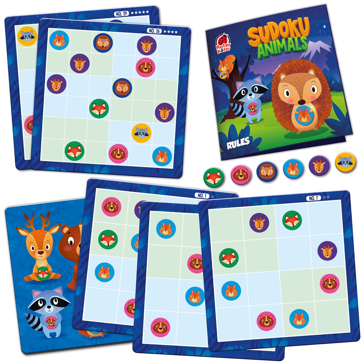 Магнитная игра "Roter Kafer.  Sudoku Animals"  фото 2