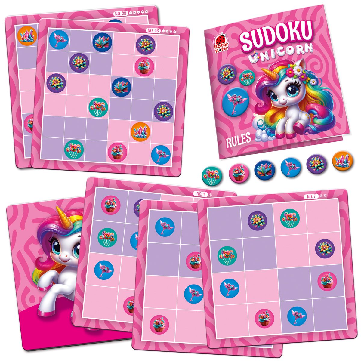 Магнитная игра "ROTER KAFER.  SUDOKU: UNICORN" ROTERKAFER"  фото 2